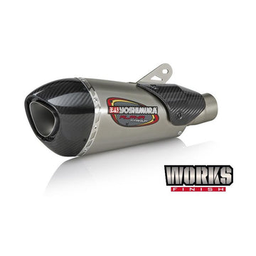 Yoshimura Alpha T Works Race Slip-On Exhaust for Aprilia RSV4 RF